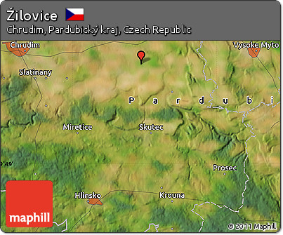 Satellite Map of Žilovice