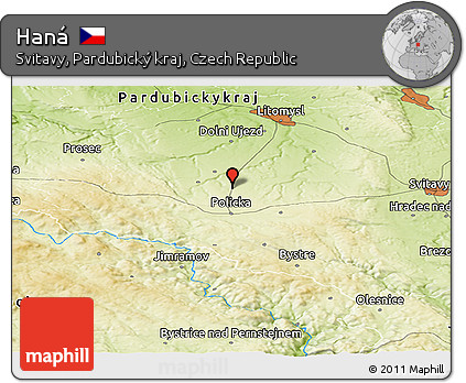 Physical Panoramic Map of Haná