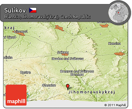Physical Panoramic Map of Sulíkov