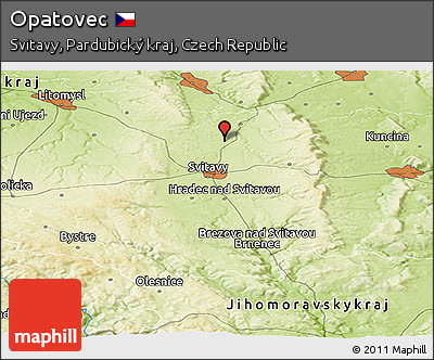 Physical Panoramic Map of Opatovec
