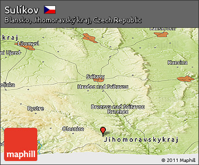 Physical Panoramic Map of Sulíkov