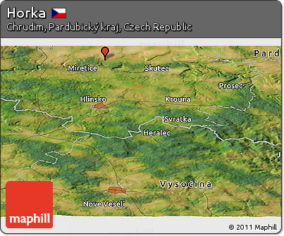 Satellite Panoramic Map of Horka