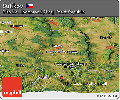 Satellite Panoramic Map of Sulíkov