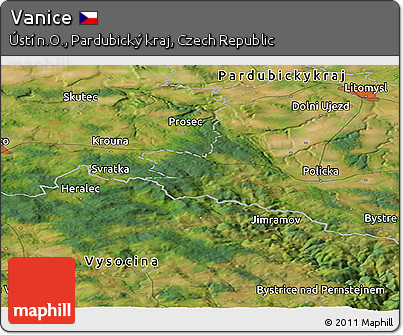 Satellite Panoramic Map of Vanice