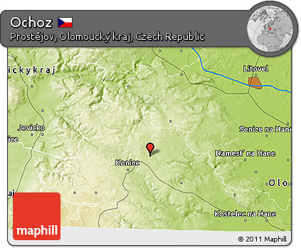 Physical 3D Map of Ochoz
