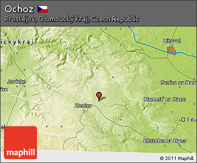 Physical 3D Map of Ochoz