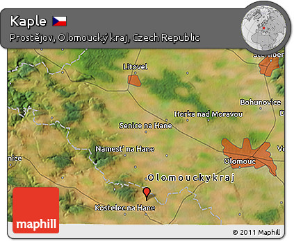 Satellite 3D Map of Kaple