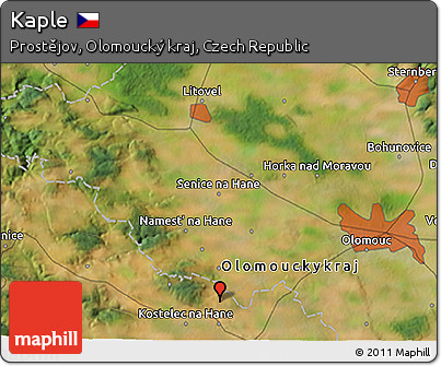 Satellite 3D Map of Kaple