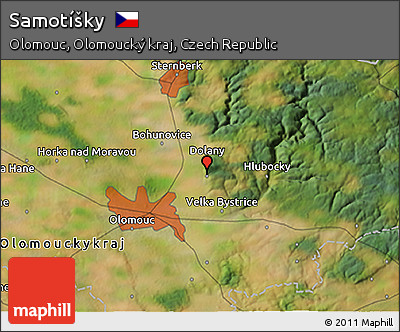 Satellite 3D Map of Samotíšky