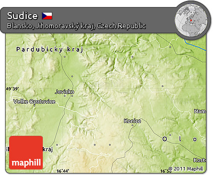 Physical Map of Sudice