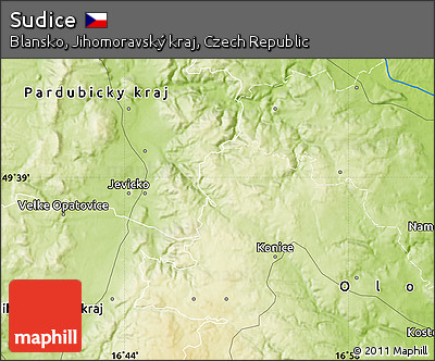 Physical Map of Sudice