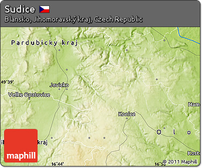 Physical Map of Sudice