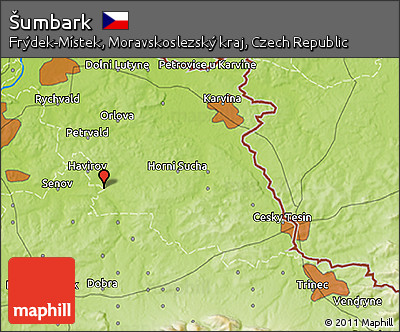 Physical 3D Map of Šumbark