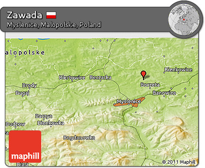 Physical 3D Map of Zawada