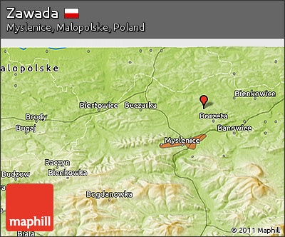 Physical 3D Map of Zawada