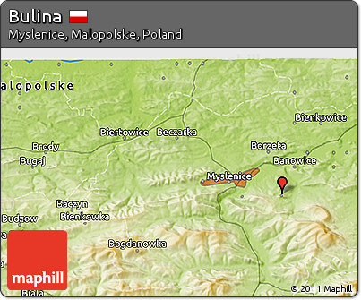Physical 3D Map of Bulina