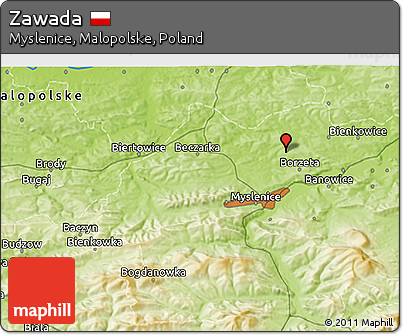 Physical 3D Map of Zawada