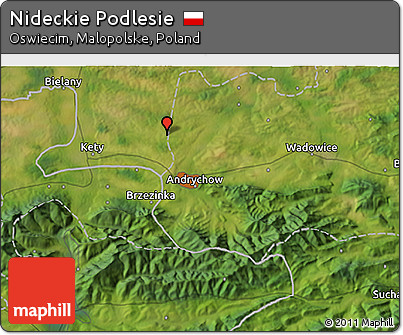 Satellite 3D Map of Nideckie Podlesie