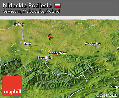 Satellite 3D Map of Nideckie Podlesie