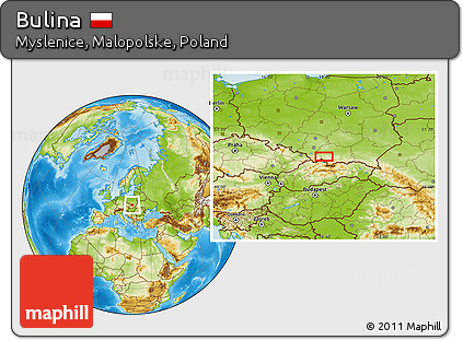 Physical Location Map of Bulina