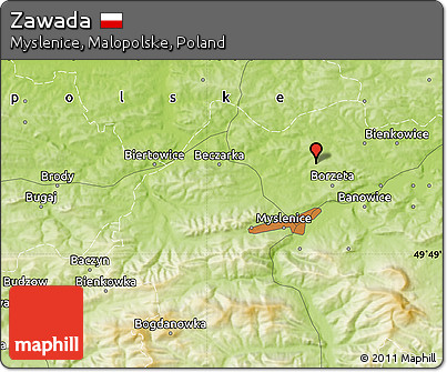 Physical Map of Zawada