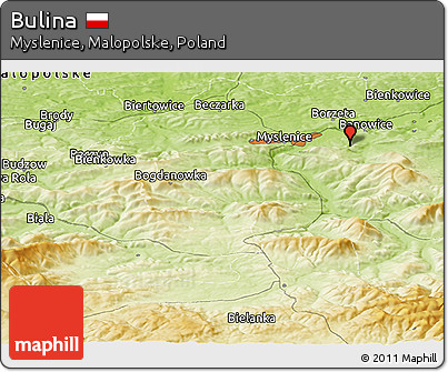 Physical Panoramic Map of Bulina