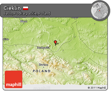 Physical 3D Map of Cieklin