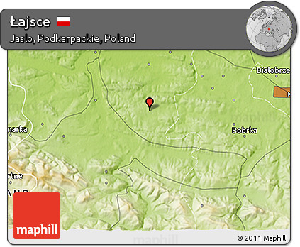 Physical 3D Map of Łajsce