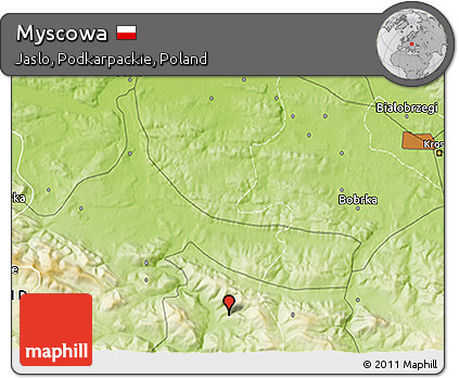Physical 3D Map of Myscowa