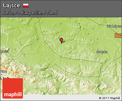 Physical 3D Map of Łajsce