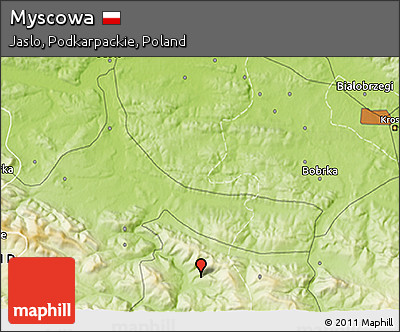 Physical 3D Map of Myscowa