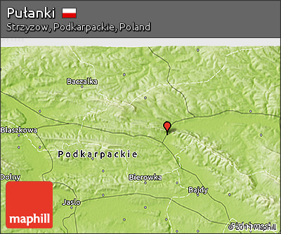 Physical 3D Map of Pułanki