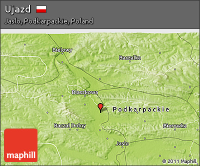 Physical 3D Map of Ujazd