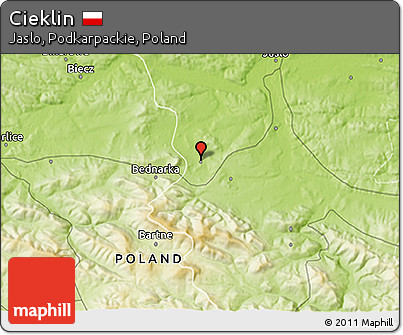 Physical 3D Map of Cieklin