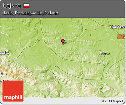 Physical 3D Map of Łajsce