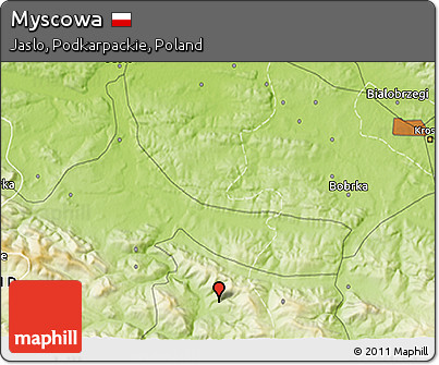 Physical 3D Map of Myscowa