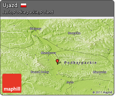 Physical 3D Map of Ujazd