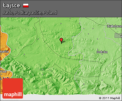 Political 3D Map of Łajsce