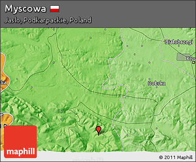 Political 3D Map of Myscowa