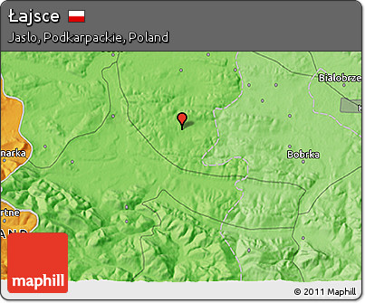 Political 3D Map of Łajsce