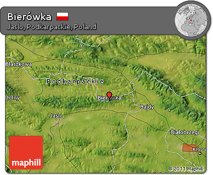 Satellite 3D Map of Bierówka