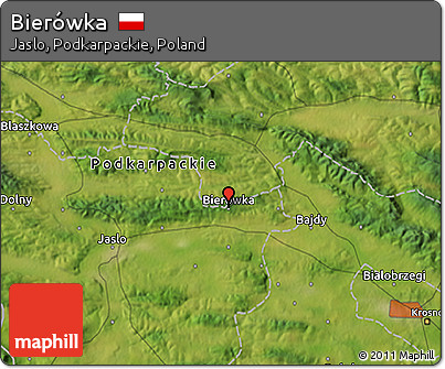 Satellite 3D Map of Bierówka