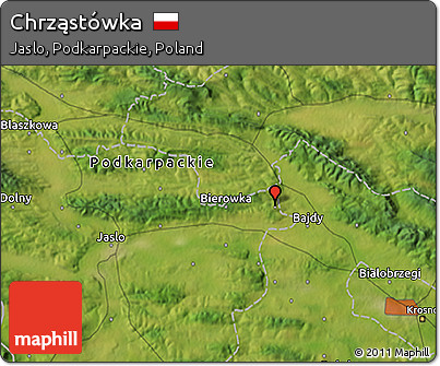 Satellite 3D Map of Chrząstówka