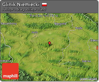 Satellite 3D Map of Glinik Niemiecki