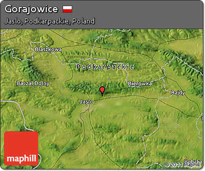Satellite 3D Map of Gorajowice