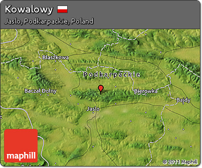 Satellite 3D Map of Kowalowy