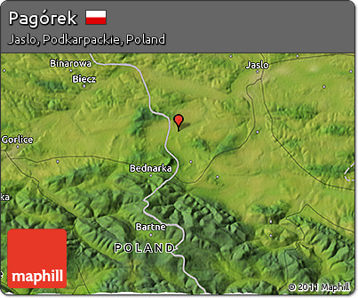 Satellite 3D Map of Pagórek