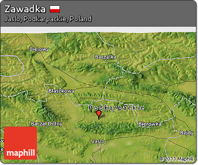 Satellite 3D Map of Zawadka