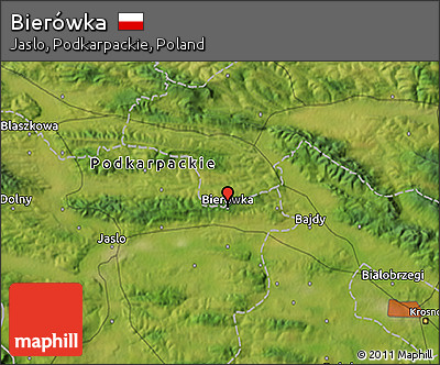 Satellite 3D Map of Bierówka
