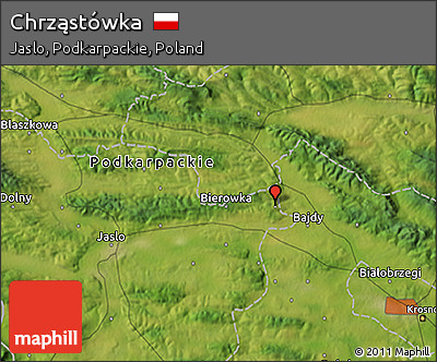 Satellite 3D Map of Chrząstówka